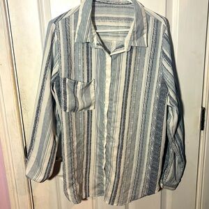 Button-up striped shirt